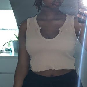 Missguided low cut crop top (size 6)